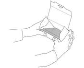 Verpackungsvorgang Produkt in Quick