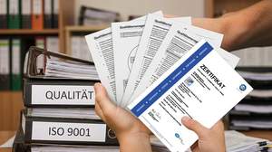 ISO 9001, beschriftete Registerkarten