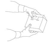 Verpackungsvorgang verschliessen versandfertig